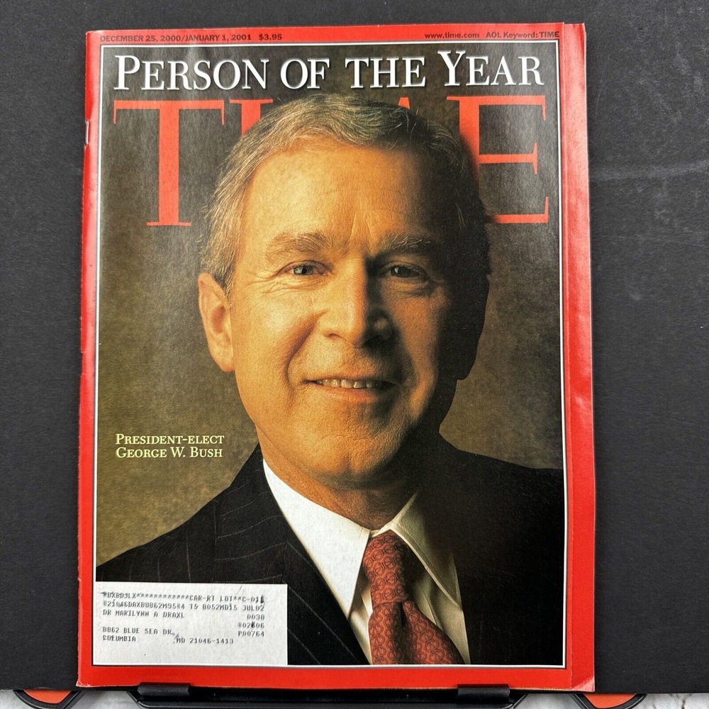 TIME Magazine Dec 25 2000 - Jan 1st‎ 2001 Person of The Year George W. Bush